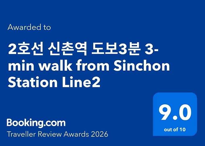 아파트호텔 3min Walk From Sinchon Station Line2, Entire Private #modern #신촌 #연대 #홍대 서울특별시