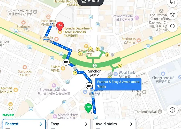 아파트호텔 3min Walk From Sinchon Station Line2, Entire Private #modern #신촌 #연대 #홍대 3*
