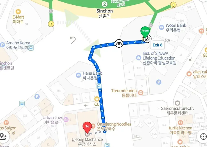 3min Walk From Sinchon Station Line2, Entire Private #modern #신촌 #연대 #홍대 아파트호텔 서울특별시